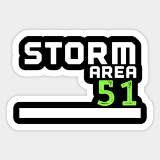 Storm area 51 Sticker